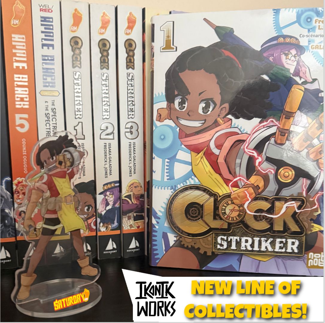 Cast, star of CLOCK STRIKER, appears in the new IKONIK WORKS collectibles line from Saturday AM