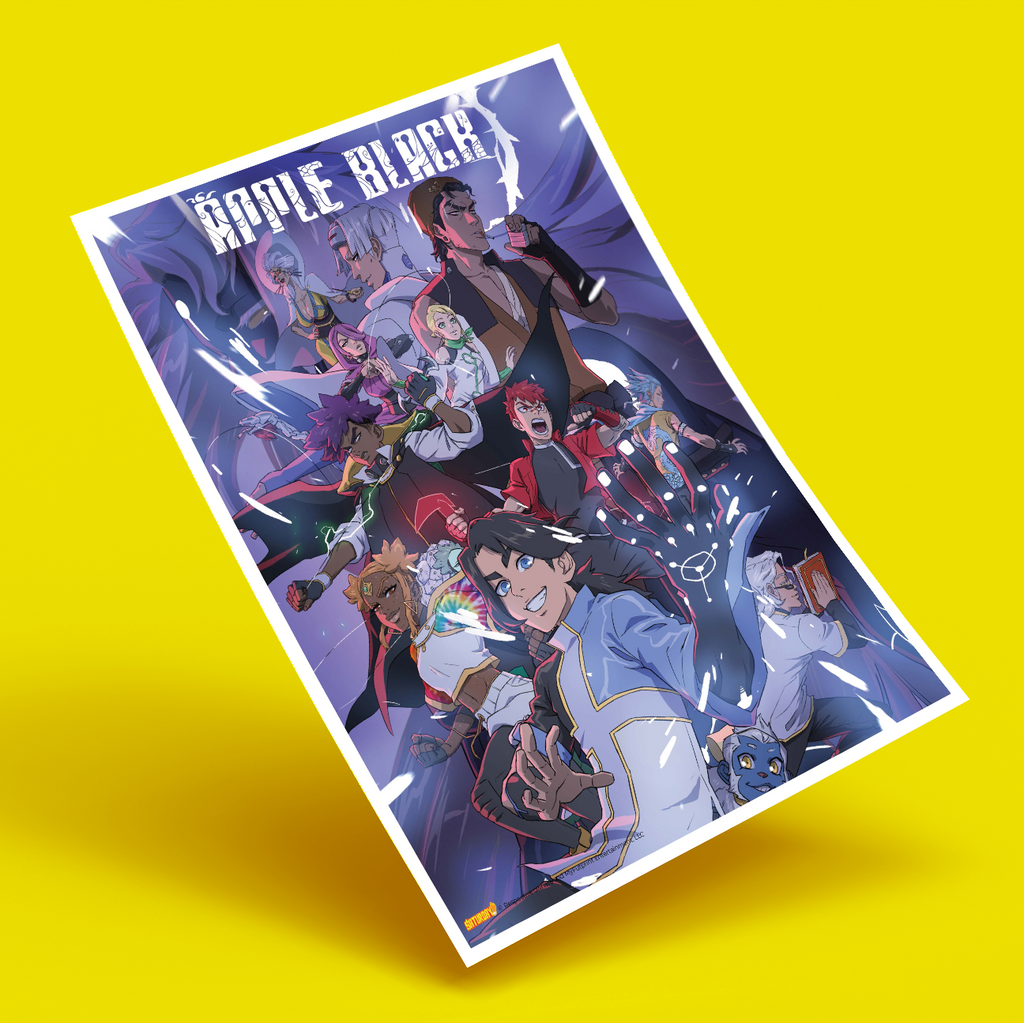 Apple Black - Webtoon Hero Print